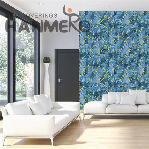 HANMERO PVC Removable Geometric 0.53*10M Modern Bed Room Embossing wallpaper house decor