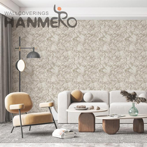 HANMERO PVC Removable Geometric Bed Room Modern Embossing 0.53*10M buy temporary wallpaper