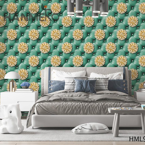 HANMERO PVC Removable Embossing Geometric Modern Bed Room 0.53*10M decoration wallpaper house