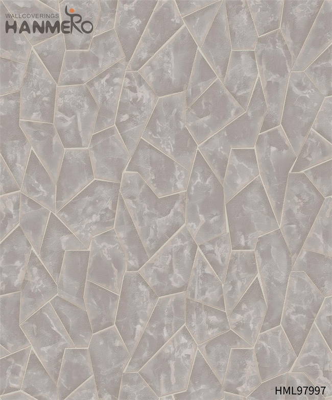 HANMERO Factory Sell Directly PVC Geometric Embossing 0.53*10M home wall wallpaper Modern Photo studio