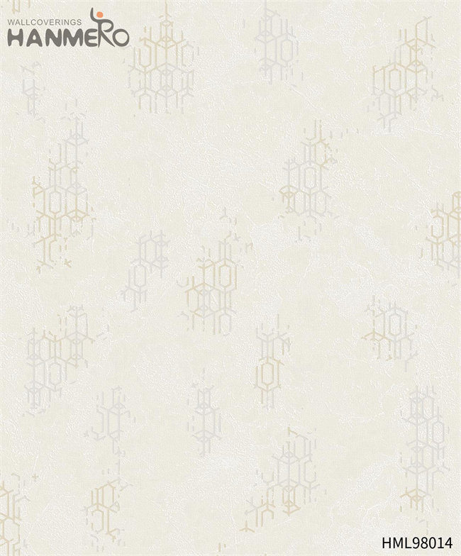 HANMERO wallpaper decoration design Factory Sell Directly Geometric Embossing Modern Photo studio 0.53*10M PVC