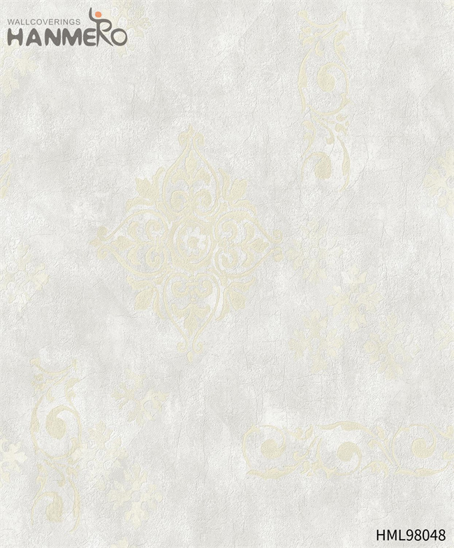 HANMERO Home Dealer Geometric Embossing Modern PVC 0.53*10M office wallpaper