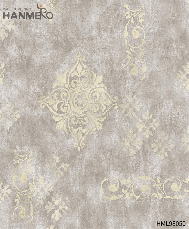 HANMERO PVC Dealer Home Embossing Modern Geometric 0.53*10M wallpaper for bedroom walls