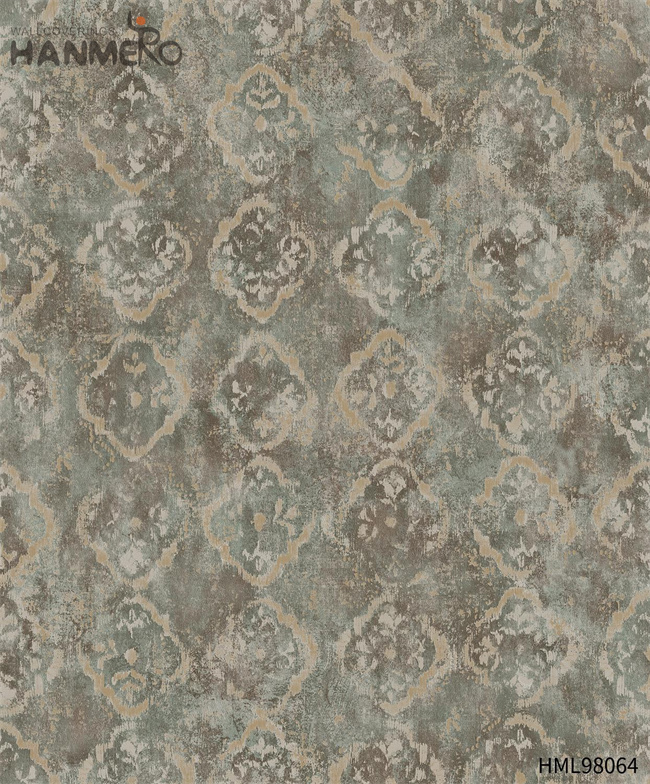 HANMERO Dealer 0.53*10M wallpaper of home Embossing Modern Home PVC Geometric