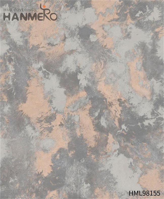 HANMERO Nature Sense PVC Embossing Modern TV Background 0.53*10M wallpaper for your house Geometric