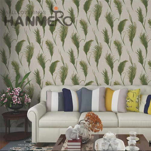 HANMERO 0.53*10M Seller Landscape Embossing Modern Saloon PVC buy wallpaper for home