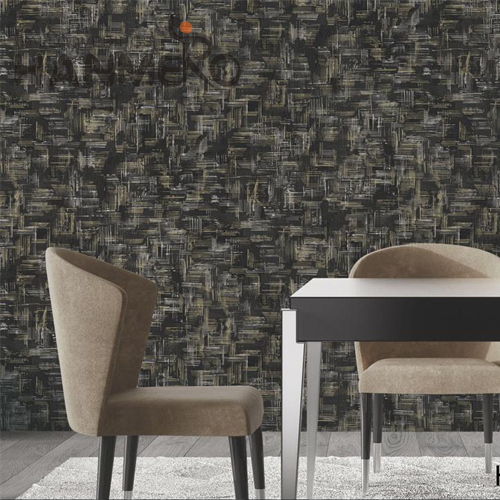 HANMERO PVC Seller 0.53*10M Embossing Modern Saloon Landscape flock wallpaper