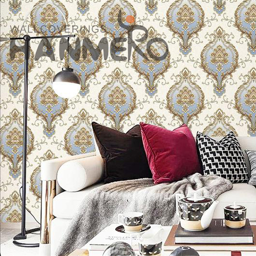 HANMERO PVC Professional Supplier Flowers Embossing Modern TV Background 1.06M background wallpaper