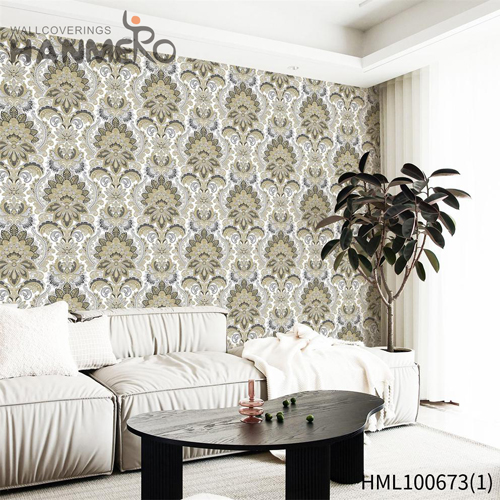HANMERO PVC Professional Supplier Flowers Embossing 1.06M TV Background Modern where to shop for wallpaper
