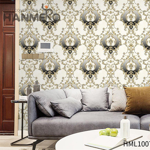 HANMERO wallpaper for walls Decoration Flowers Embossing European Hallways 1.06M PVC