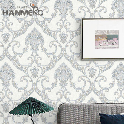 HANMERO 1.06M Decoration Flowers Embossing European Hallways PVC wallpaper supplies online