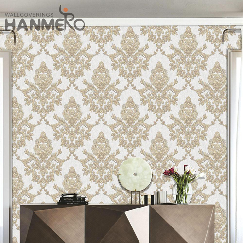 HANMERO PVC Decoration 1.06M Embossing Classic Church Flowers unique home wallpaper