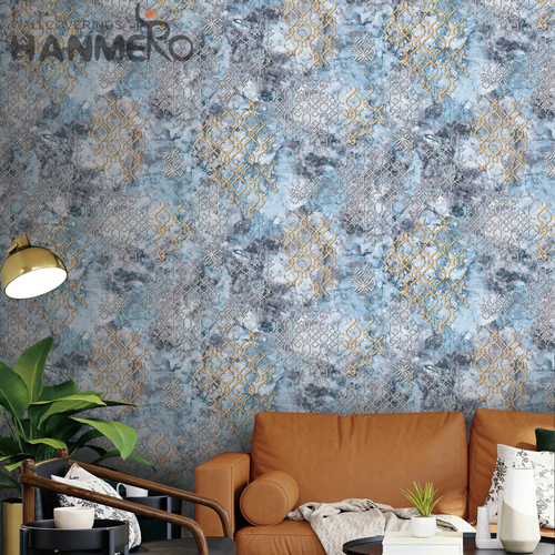 HANMERO PVC designer wallpaper borders Flowers Embossing Pastoral Kitchen 0.53*10M High Quality