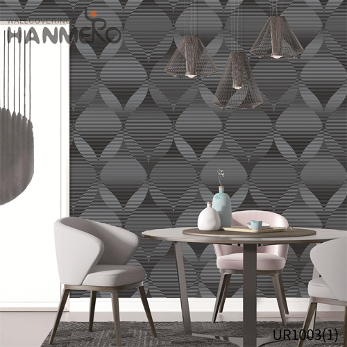 HANMERO Non-woven Professional Geometric Embossing Modern Lounge rooms 0.53*10M 3d wallpaper
