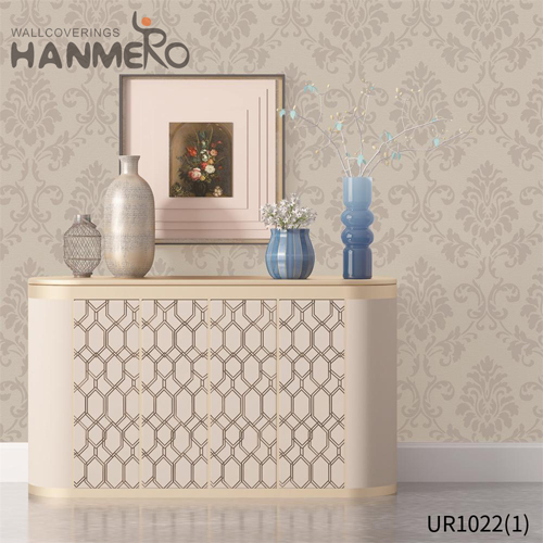 HANMERO Non-woven Professional Geometric Embossing Modern house wallpaper design 0.53*10M Lounge rooms