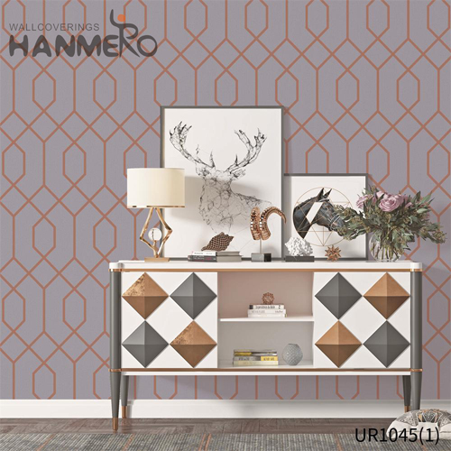 HANMERO Non-woven Professional Geometric Embossing Modern 0.53*10M Lounge rooms wallpaper wall decor