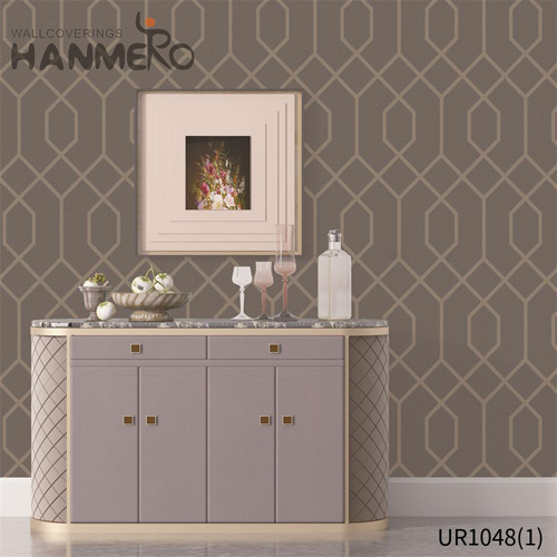 HANMERO Lounge rooms Professional Geometric Embossing Modern Non-woven 0.53*10M wallpaper room design