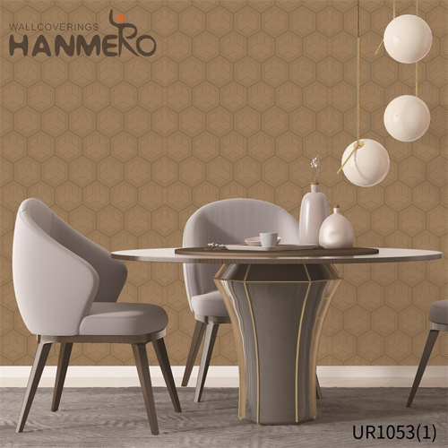 HANMERO Non-woven Professional Geometric Lounge rooms Modern Embossing 0.53*10M cover wallpaper