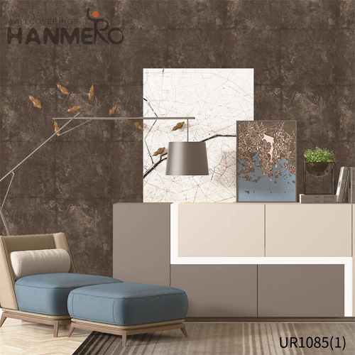 HANMERO Non-woven Professional Embossing Geometric Modern Lounge rooms 0.53*10M wallpaper in store