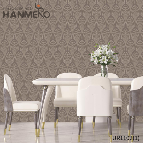 HANMERO Professional 0.53*10M bedroom design with wallpaper Embossing Modern Lounge rooms Non-woven Geometric