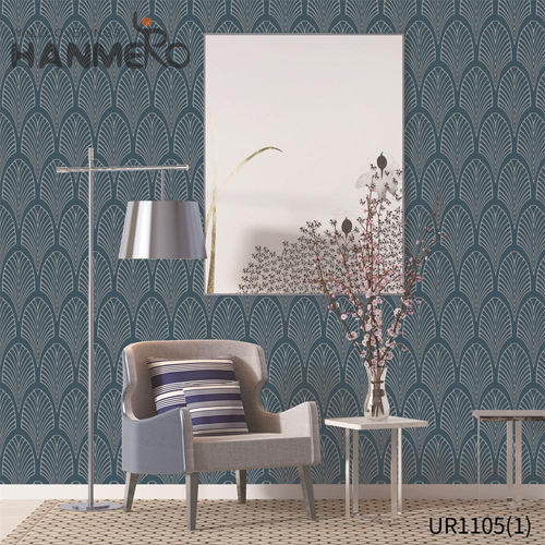 HANMERO Professional Non-woven 0.53*10M hanging wallpaper Modern Lounge rooms Geometric Embossing