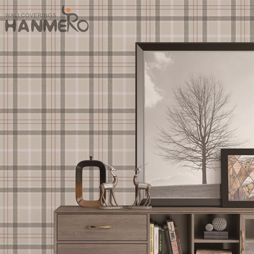 HANMERO Non-woven Professional Geometric wallpaper price Modern Restaurants 0.53*10M Embossing