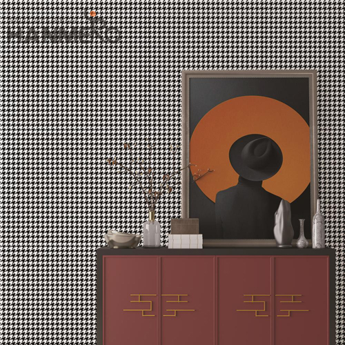HANMERO Non-woven Professional Geometric Restaurants Modern Embossing 0.53*10M wallpaper & borders