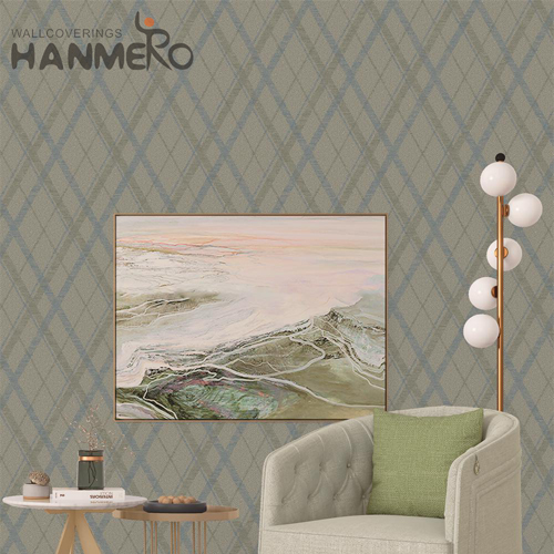 HANMERO Professional 0.53*10M designer wallpaper coverings Embossing Modern Restaurants Non-woven Geometric