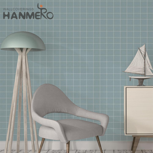 HANMERO Professional Non-woven Geometric Embossing Restaurants 0.53*10M main wallpaper Modern