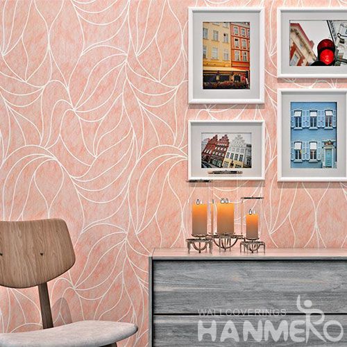 HANMERO Washable Czoy Pink 0.53 * 10M Silk Wallcovering for Kids Bedroom Chinese Interior Wallpaper Catalog Supplier