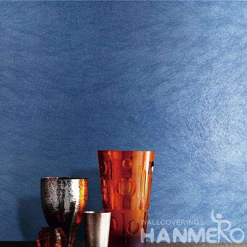 HANMERO Durable Silk Home Wall Wallpaper Modern 0.53 * 10M Blue Pure Color Wallcovering High Quality Study Room Decoration