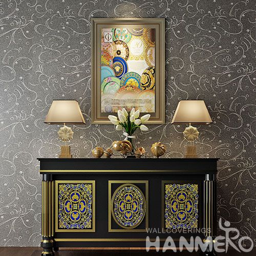 HANMERO New Arrival Modern Eco-friendly Removable Plant Fiber Particle Wallpaper for Home Supplier from Chinese Vendor