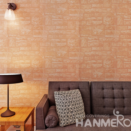 Hanmero Imitation Brick Wall Pattern Looks Real Up Wallpaper Brown Sand