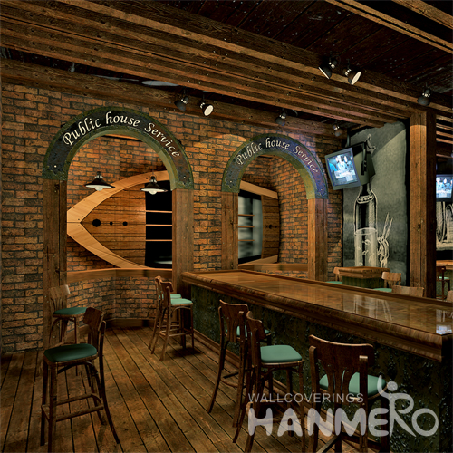 Hanmero Imitation Brick Removable Vinyl Wallpaper