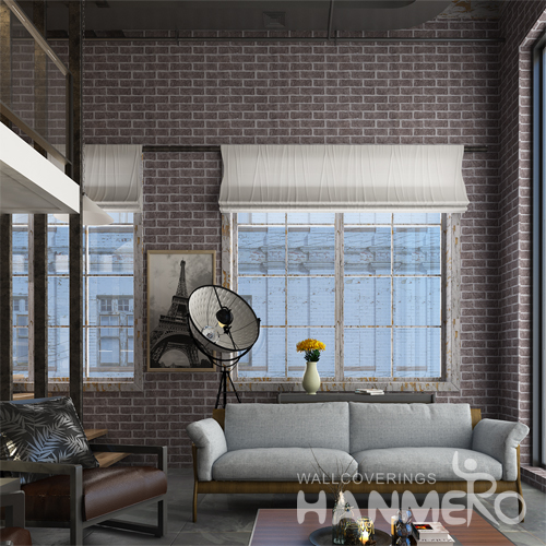 Hanmero Imitation Brick Removable Vinyl Wallpaper