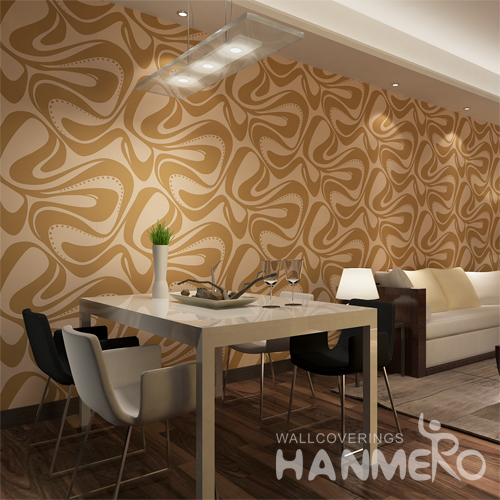 Hanmero Non woven Fabrics Wallpaper for Home Decor Gold