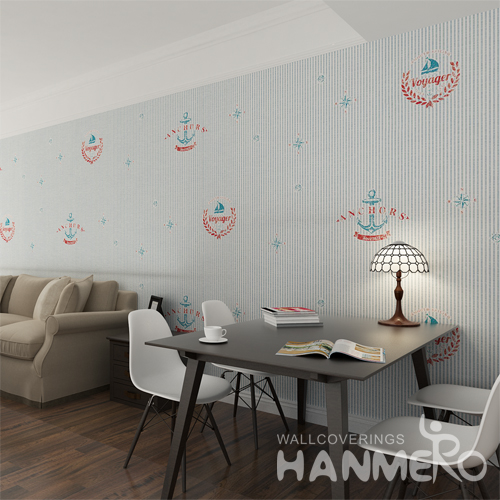 Hanmero Voyager Marine Style Embossing Non woven Fabrics Wallpaper