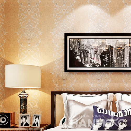 Hanmero Luxury Vintage Deep Embossed Wallpaper Rolls Khaki