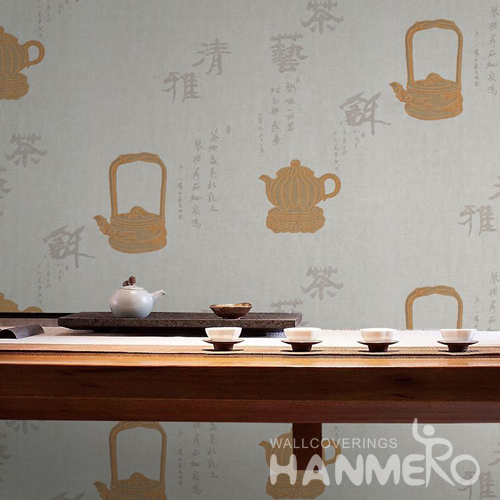 Hanmero New Technology Wet Embossing Wallpaper Rolls for Living Room