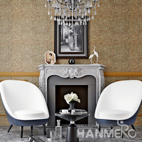 Hanmero Modern Luxury Imitation Stone Removable Non woven Paper Wallpaper