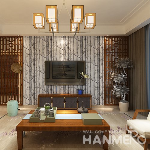 HANMERO 3D Natural Printing Non woven Wallpaper Gray Home Decor