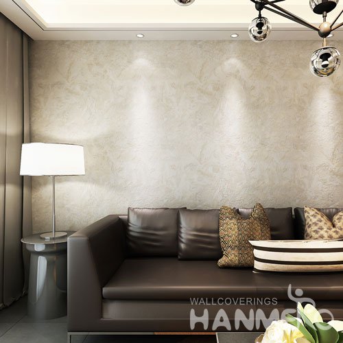 HANMERO Modern Embossing PVC Wallpaper Gray Home Decor