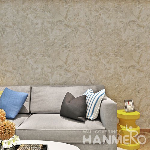 HANMERO Retro Style Embossing PVC Wallpaper Gray Home Decor