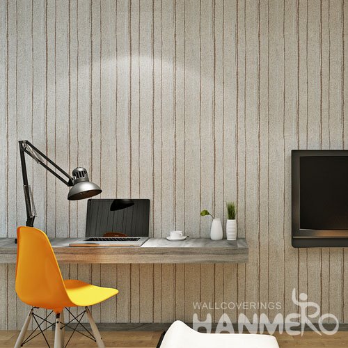 HANMERO Modern Style Embossing PVC Wallpaper White Home Decor