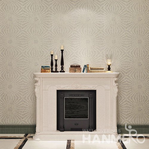 HANMERO European Style Embossing PVC Wallpaper White Home Decor