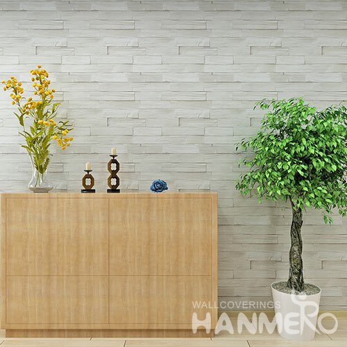 HANMERO Modern Brick Styple Vinyl Embossed 3D Vintage Wallpaper