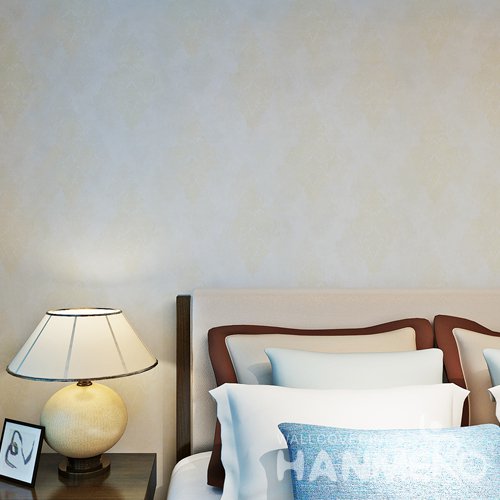 HANMERO European Floral PVC Mouldproof Durable Embossed Wallpaper