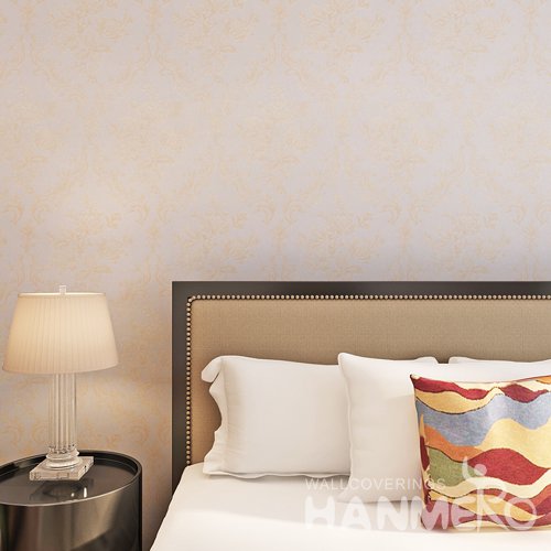 HANMERO European Champagne Gold European Flowers Embossed Affordable Wallpaper