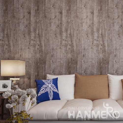 HANMERO Modern Solid Brown Peel and Stick Wall paper Removable Stickers