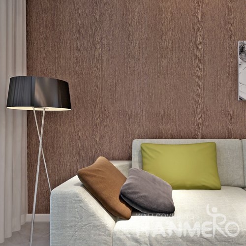 HANMERO Modern Solid Brown Peel and Stick Wall paper Removable Stickers